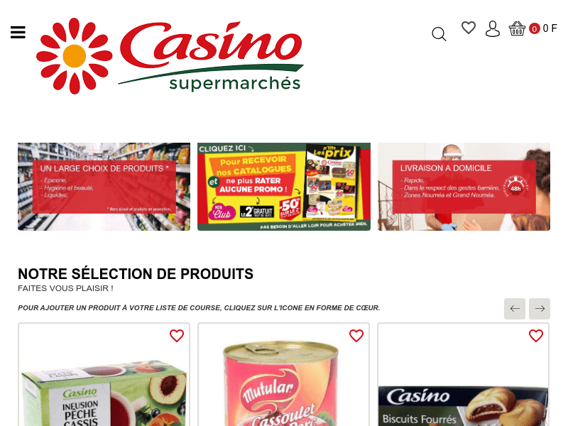 Site web supermarche-casino.nc