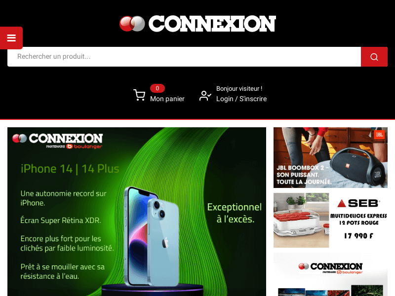 Site web connexion.nc